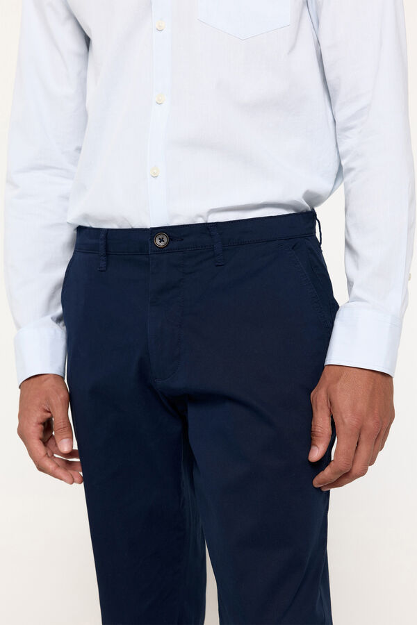 Fifty Outlet Pantalón chino aniversario Navy