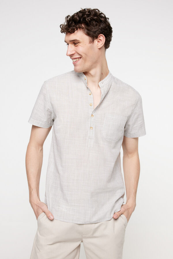 Fifty Outlet Camisa mao polera. Verde