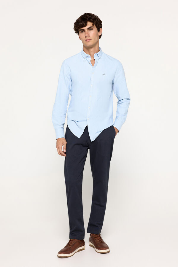 Fifty Outlet Camisa oxford aniversario Azul
