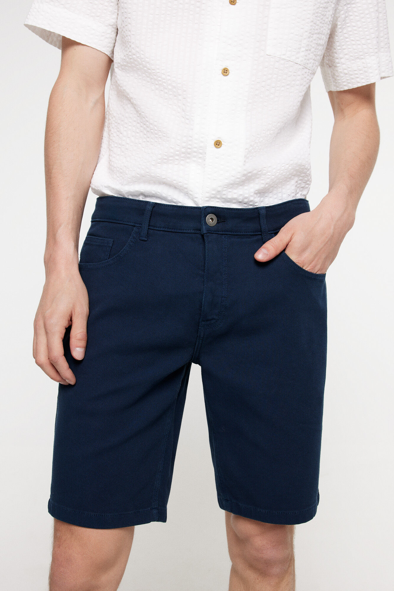 Milano Bermudas denim estructura.