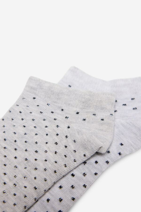 Fifty Outlet Calcetines tobilleros Gris Claro