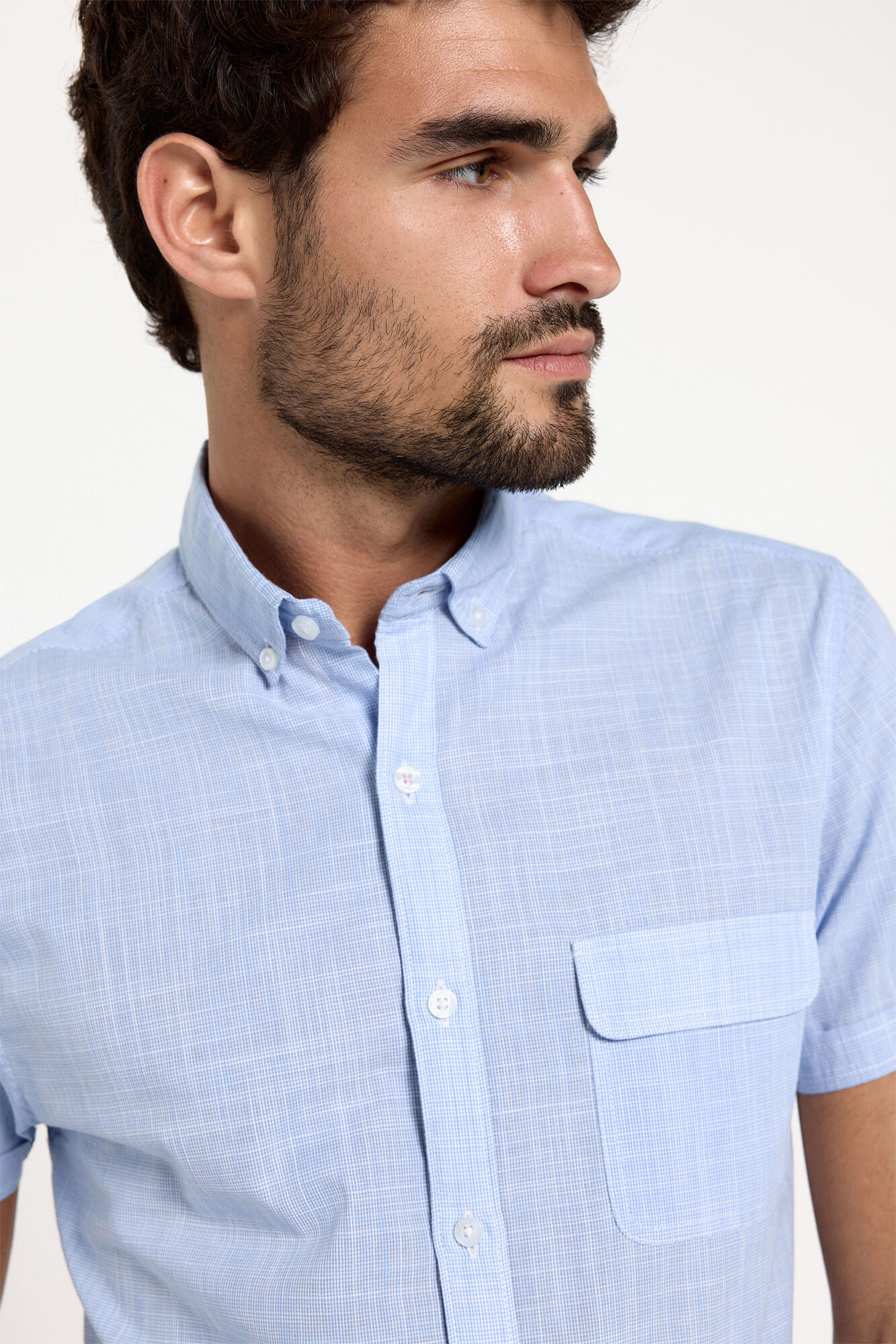 Milano Camisa slub lisa