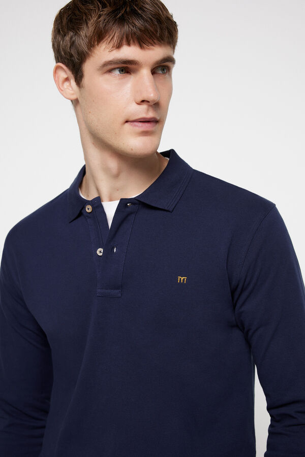 Fifty Outlet Polo Manga Larga Navy