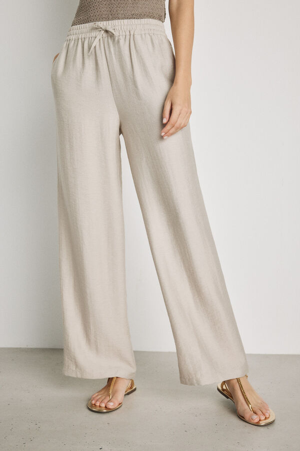 Milano Pantal&oacute;n ancho Gris Claro