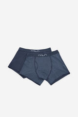 Milano Pack boxer liso y estampado Azul