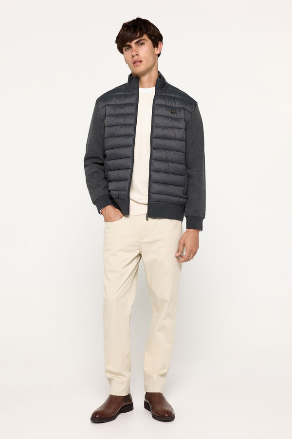 Fifty Outlet Chaqueta tejido acolchada Negro