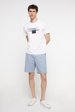 Fifty Outlet Bermudas clásicas algodón lisas Azul