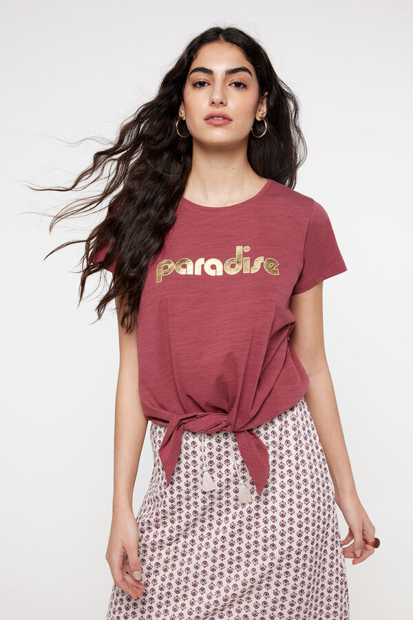 Fifty Outlet Falda larga estampada natural
