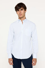 Fifty Outlet Camisa popelín lisa Azul