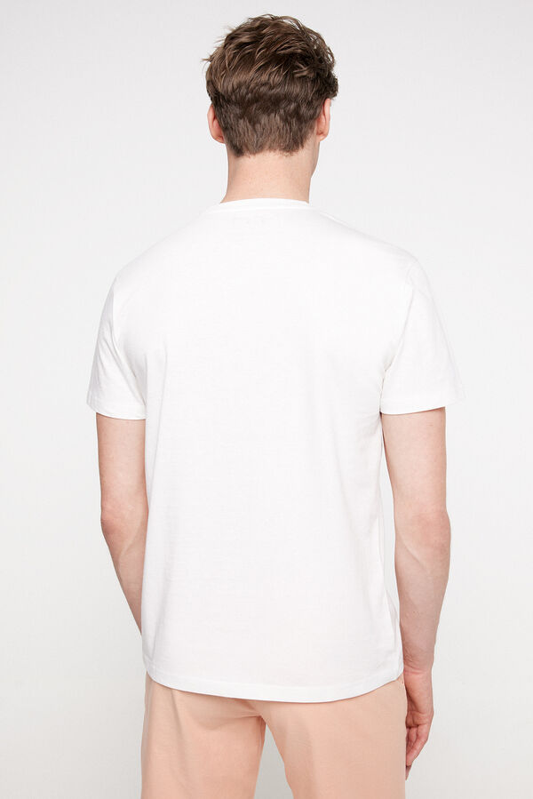 Milano Camiseta estampada 100% algod&oacute;n Blanco