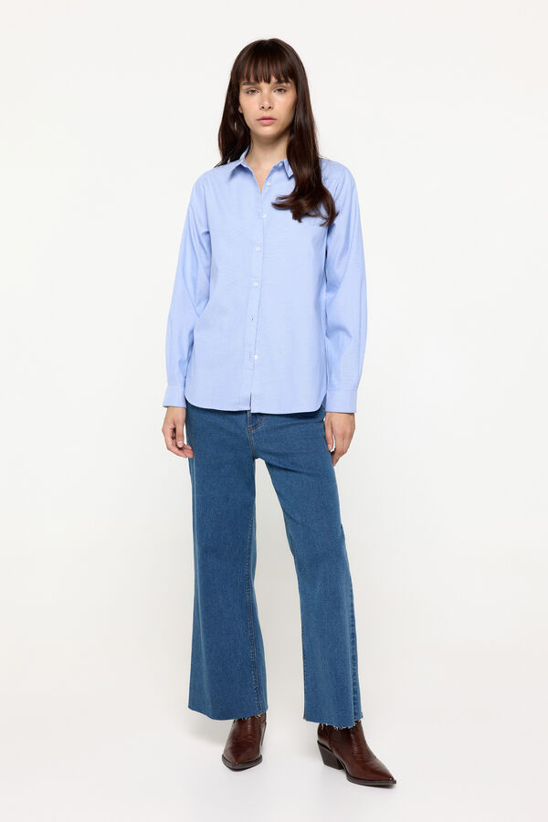 Milano Camisa B&aacute;sica Azul