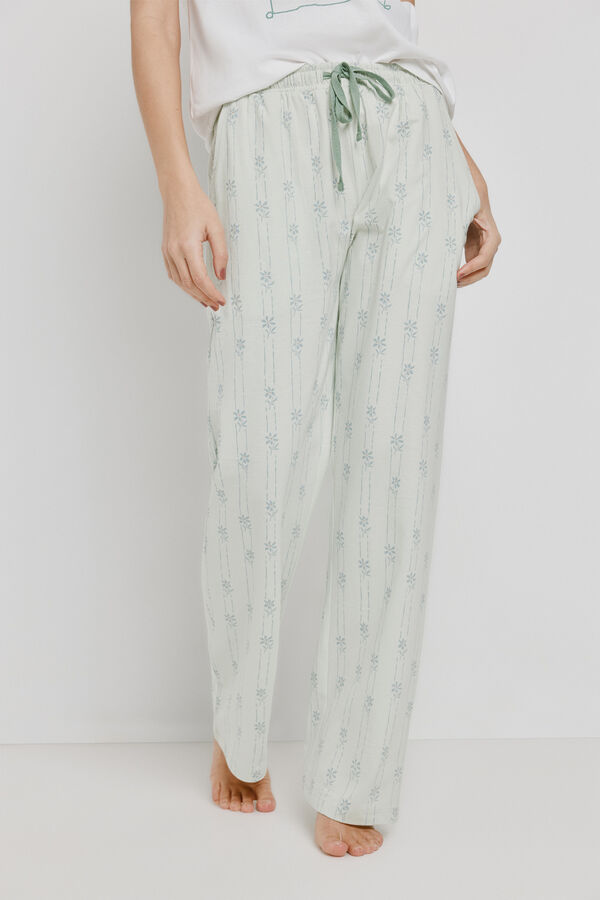 Milano Pijama estampada Blanco