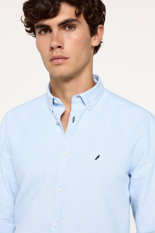 Fifty Outlet Camisa oxford aniversario Azul