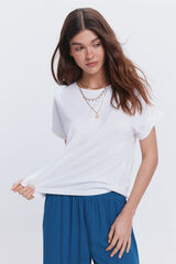Milano Camiseta manga corta lisa Blanco