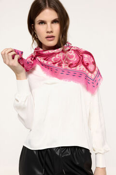 Fifty Outlet Fular con estampado floral natural