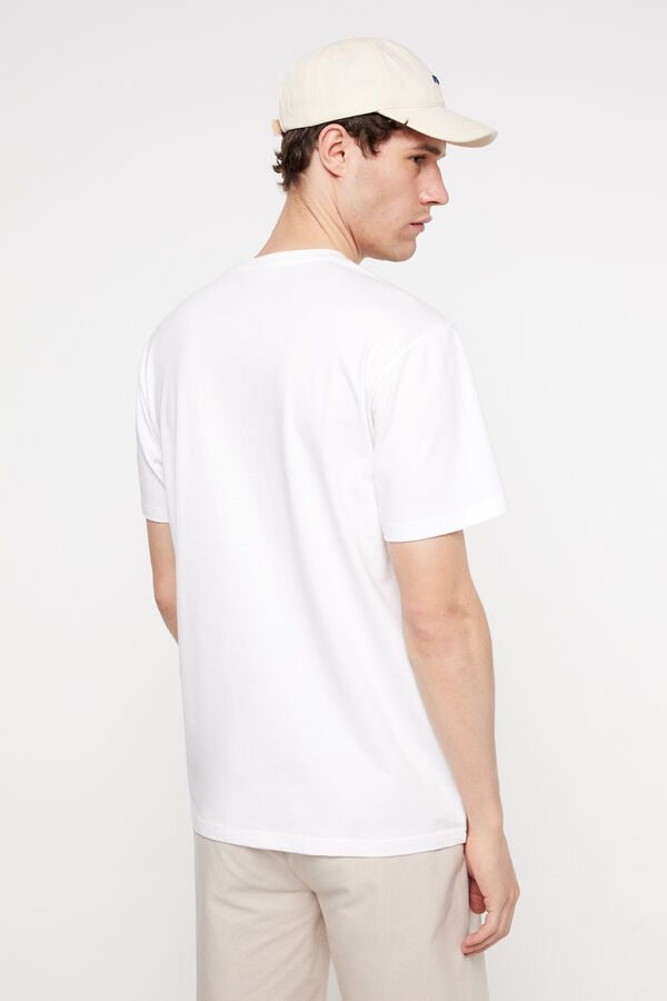 Milano Playera manga corta. 100% algod&oacute;n. Blanco