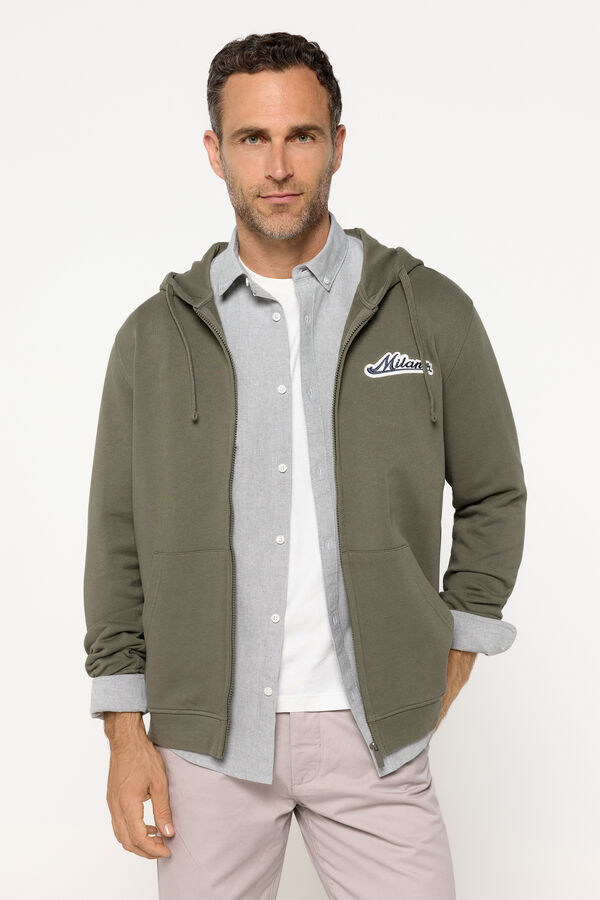 Fifty Outlet Sudadera algodón con capucha Verde