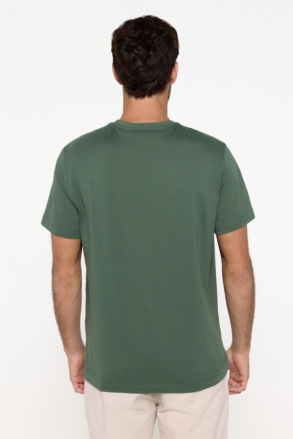 Fifty Outlet Playera básica 100% de algodón Verde