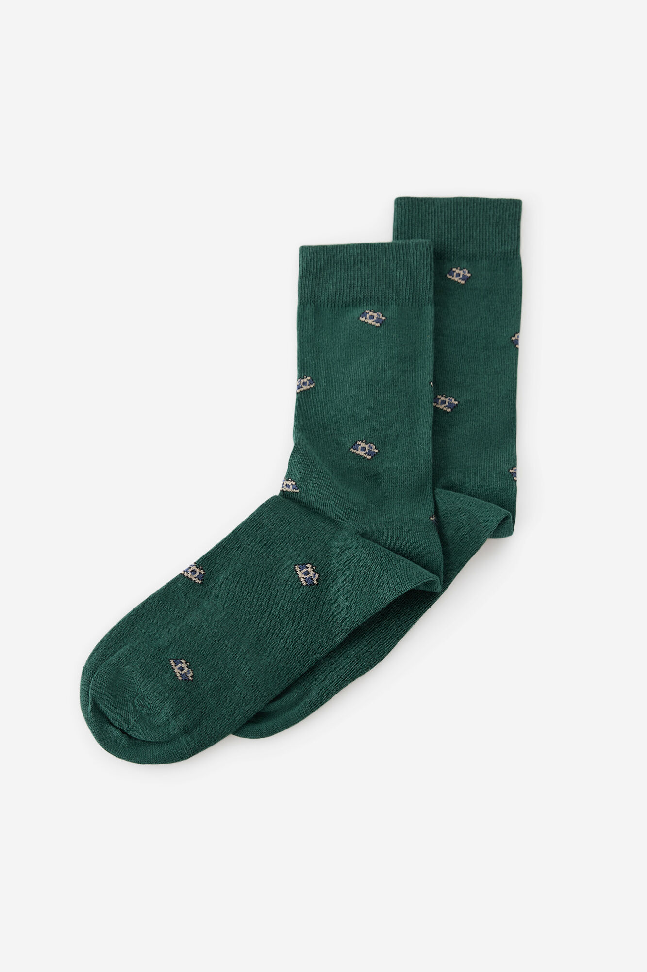 Milano Calcetines media ca&ntilde;a print c&aacute;maras