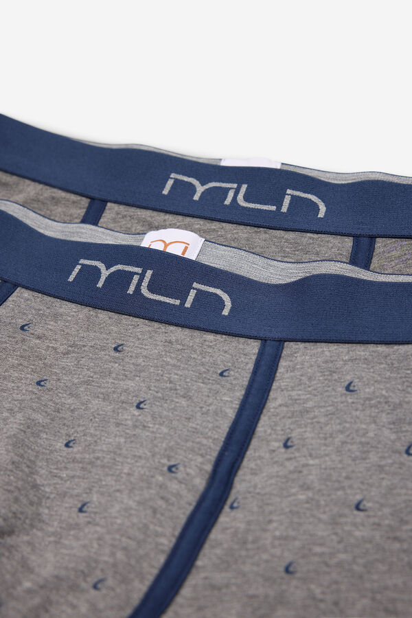 Milano Pack de boxers print fantas&iacute;a Gris Oscuro
