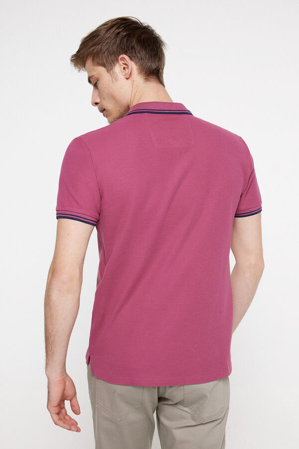 Fifty Outlet Polo Tipping Contraste Vino