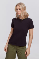 Fifty Outlet Playera heavy cotton botones Negro