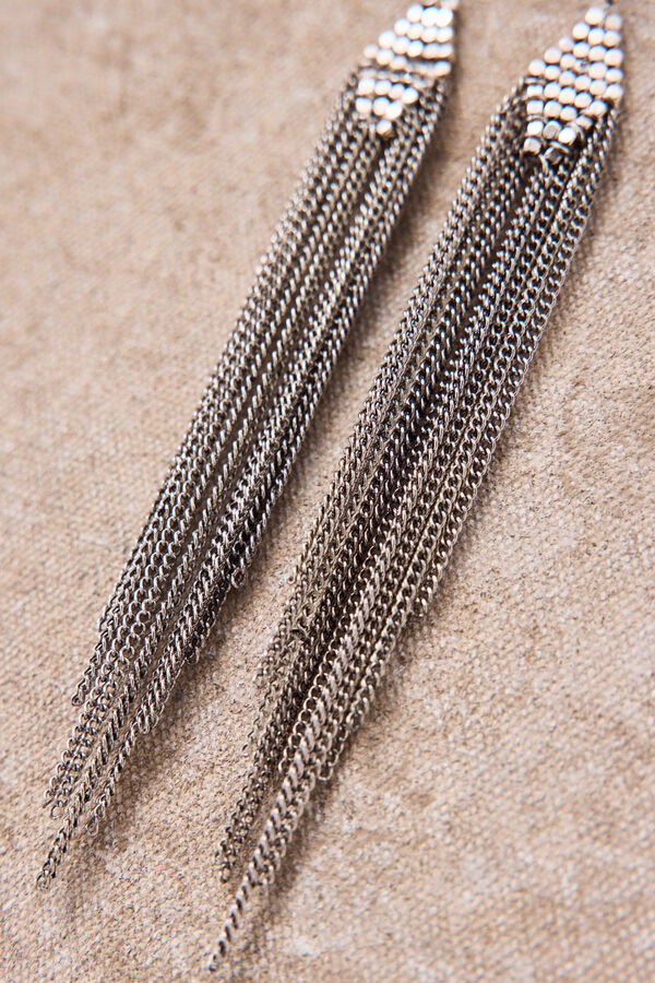 Slowlove Aretes rombo cadenas Dorado