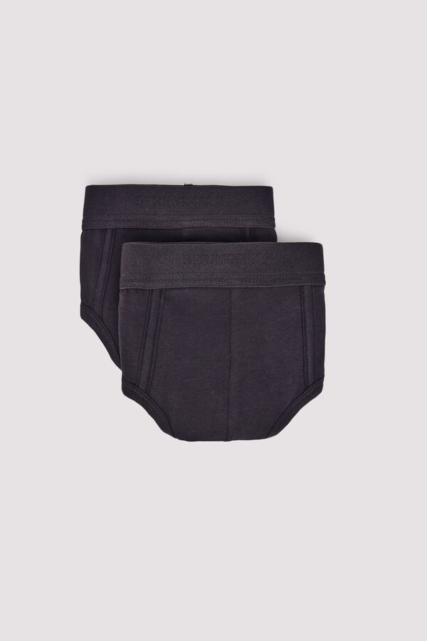 Springfield Pack 2 slips básicos negro