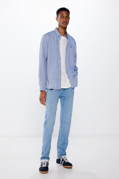 Springfield Camisa estructura color azul