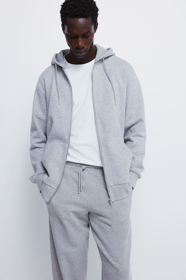 Springfield Pantalón de felpa gris