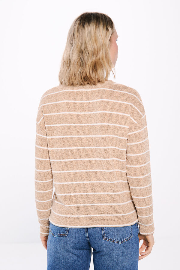 Springfield Playera chenilla rayas beige