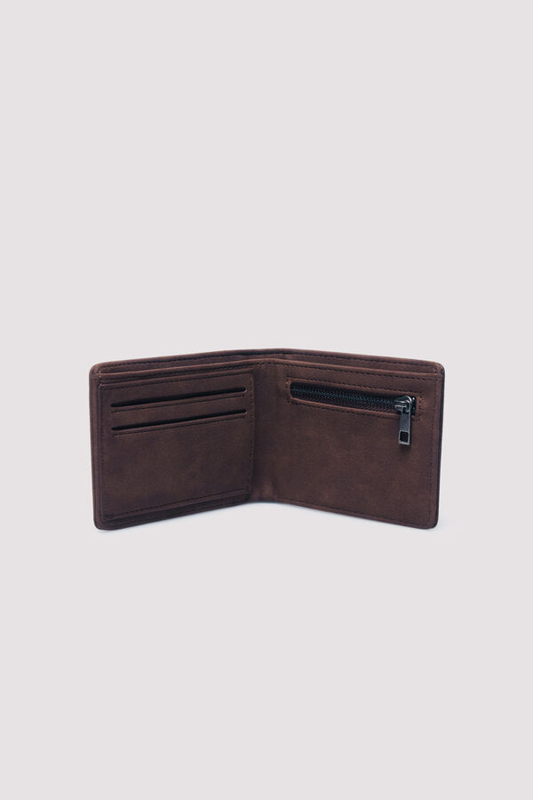 Springfield Cartera efecto piel bicolor nude