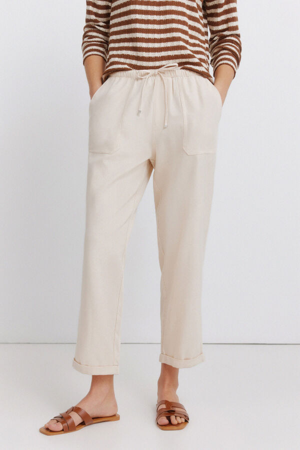 Springfield Pantalones jogger estampado