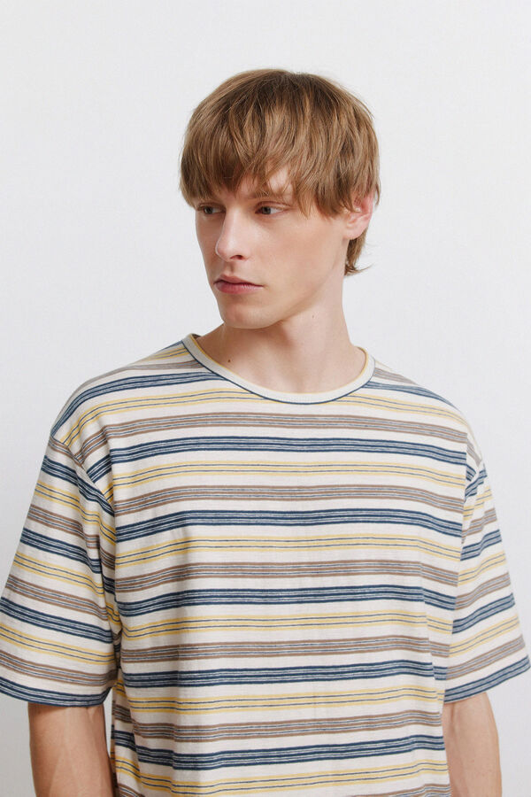 Springfield Playera de rayas blanco