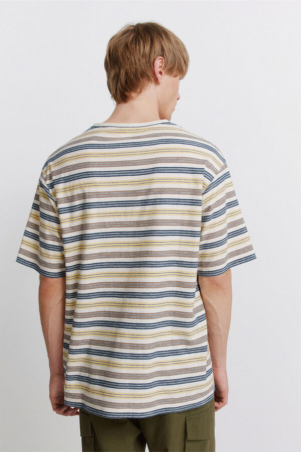 Springfield Playera de rayas blanco