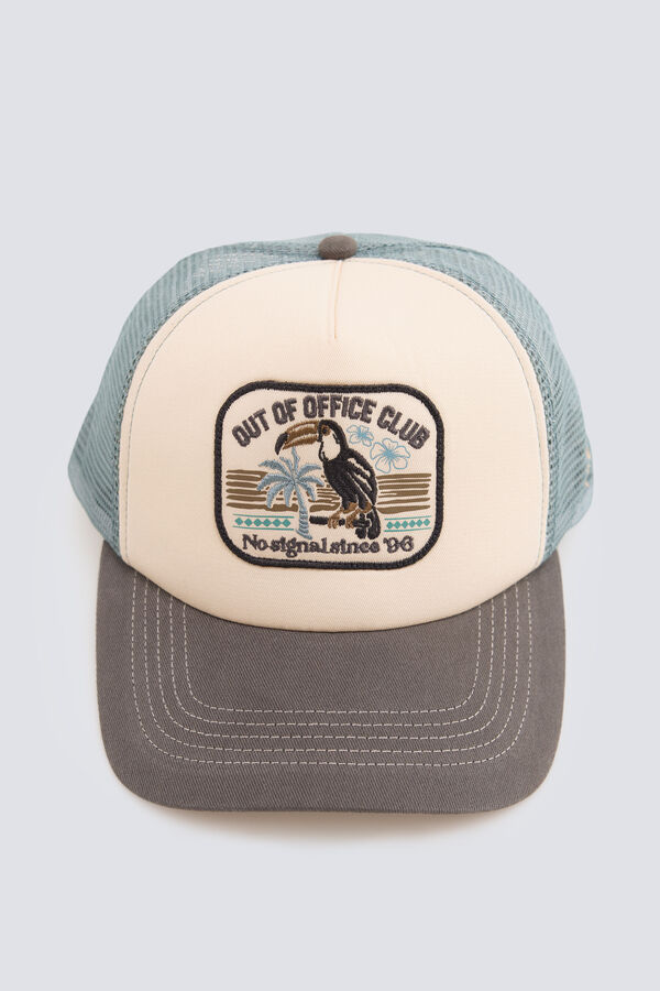 Springfield Gorra trucker visera de contraste gris