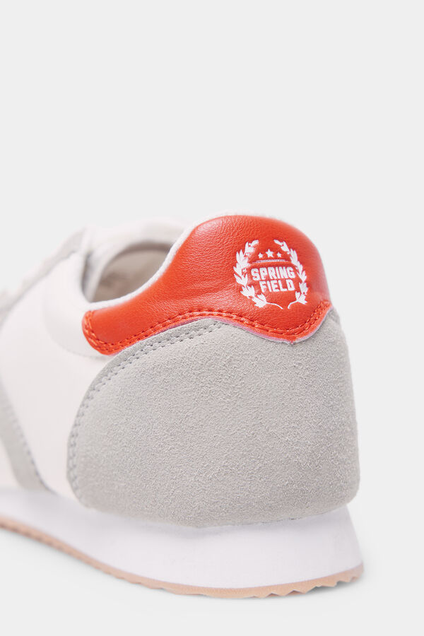 Springfield Zapatilla tejido estilo retro estampado