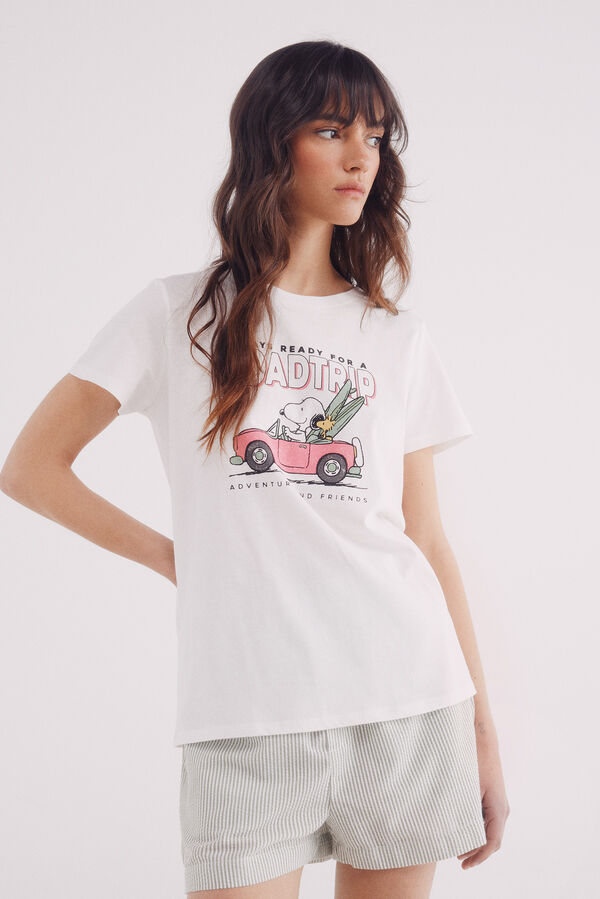 Springfield Playera Snoopy "Roadtrip" estampado