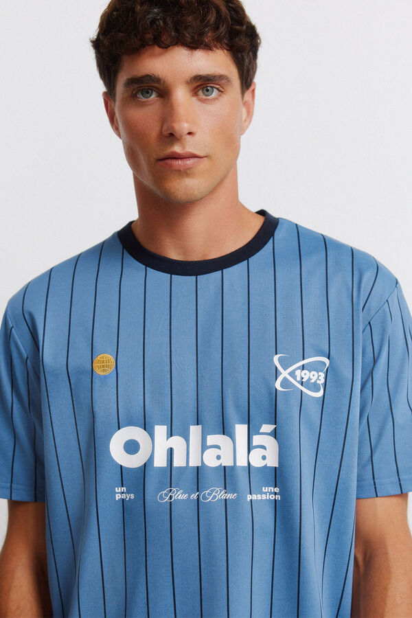 Springfield Playera de f&uacute;tbol Ohlal&aacute; azul