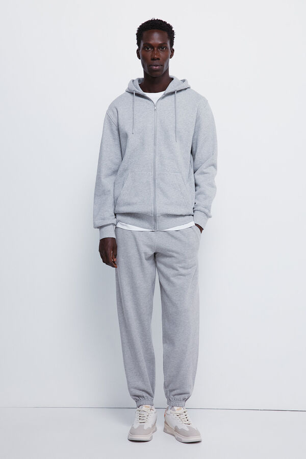 Springfield Pantalón de felpa gris