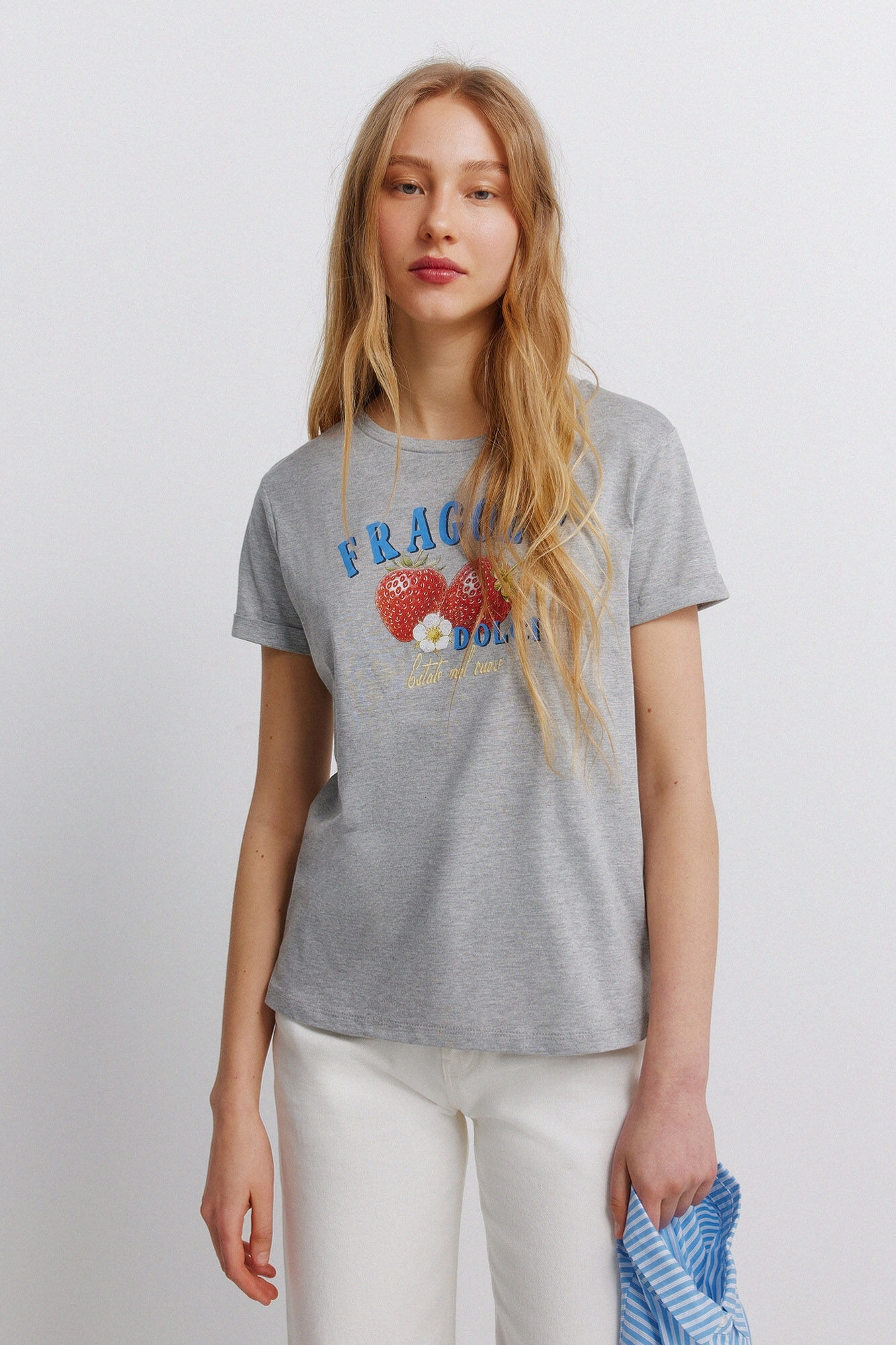 Springfield Playera con estampado de fruta