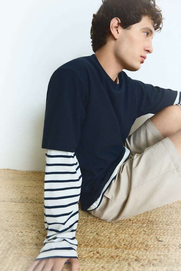 Springfield Playera textura marino