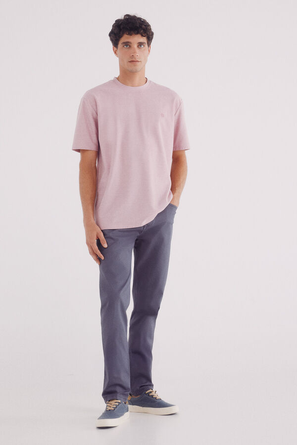 Springfield Playera piqué oxford fucsia