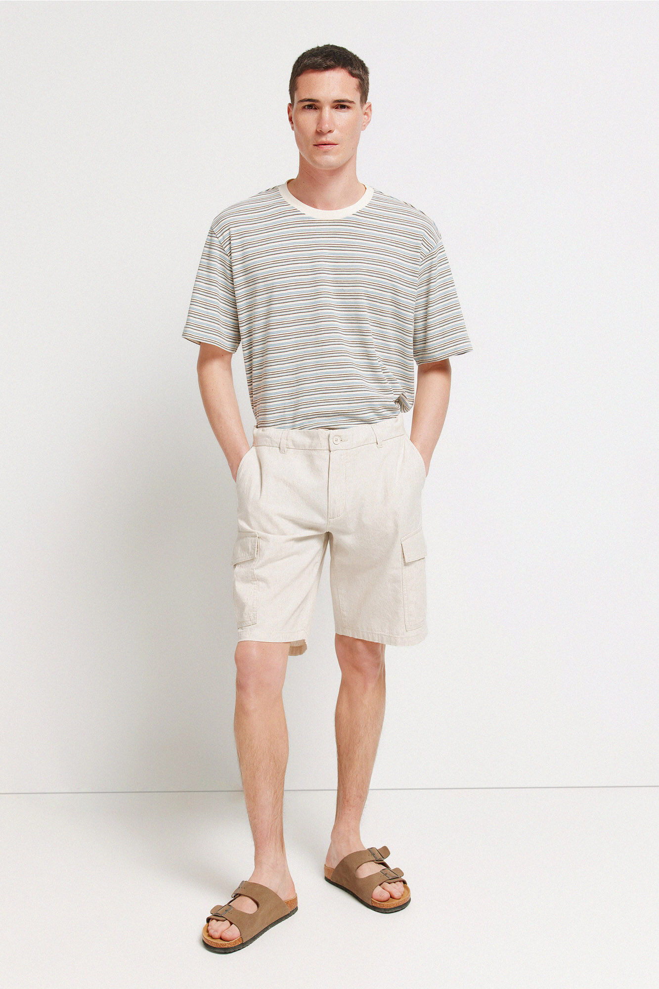 Springfield Bermudas comfort fit de lino