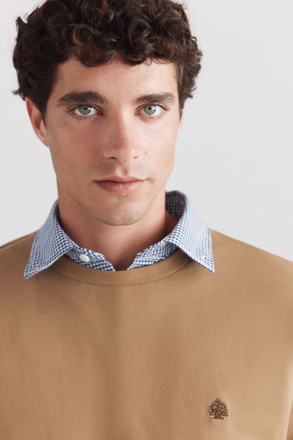 Springfield Playera b&aacute;sica logo Springfield beige