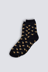 Springfield Calcetines largos limones negro