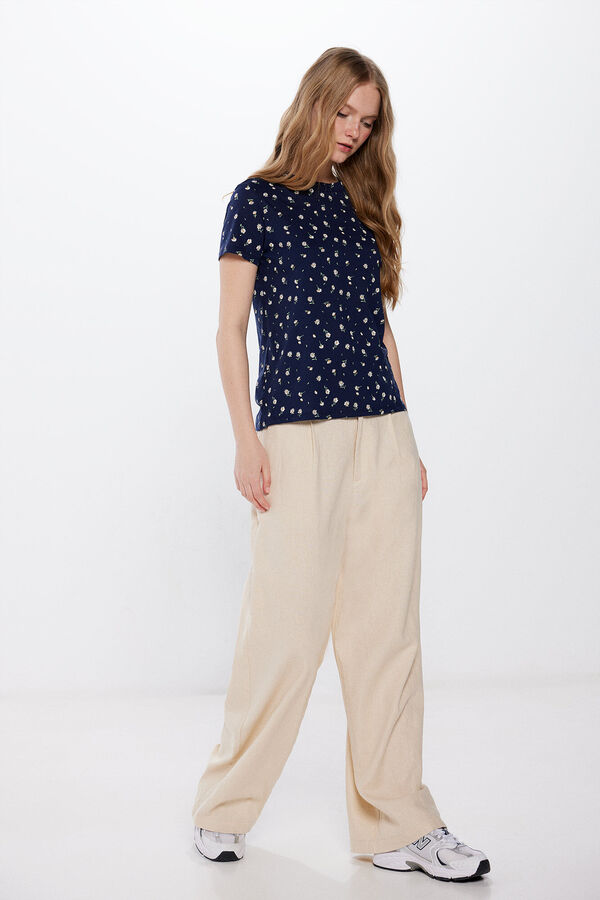 Springfield Playera Estampada beige