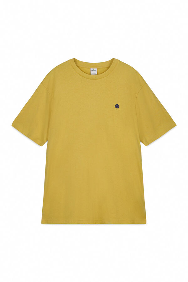 Springfield Camiseta b&aacute;sica logo Springfield amarillo