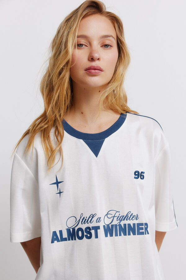 Springfield Playera de f&uacute;tbol almost blanco