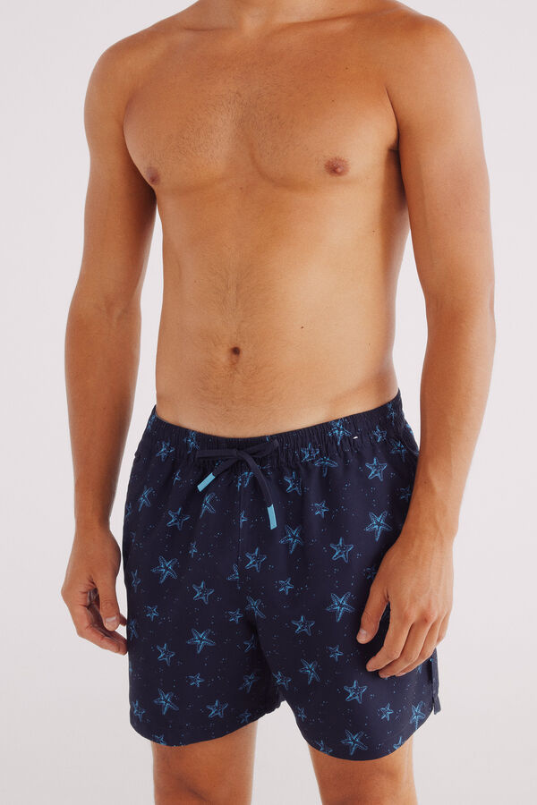 Springfield Bañador estampado estrellas azul